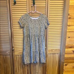 Maurices Tan and Black Polka Dot Kids Dress